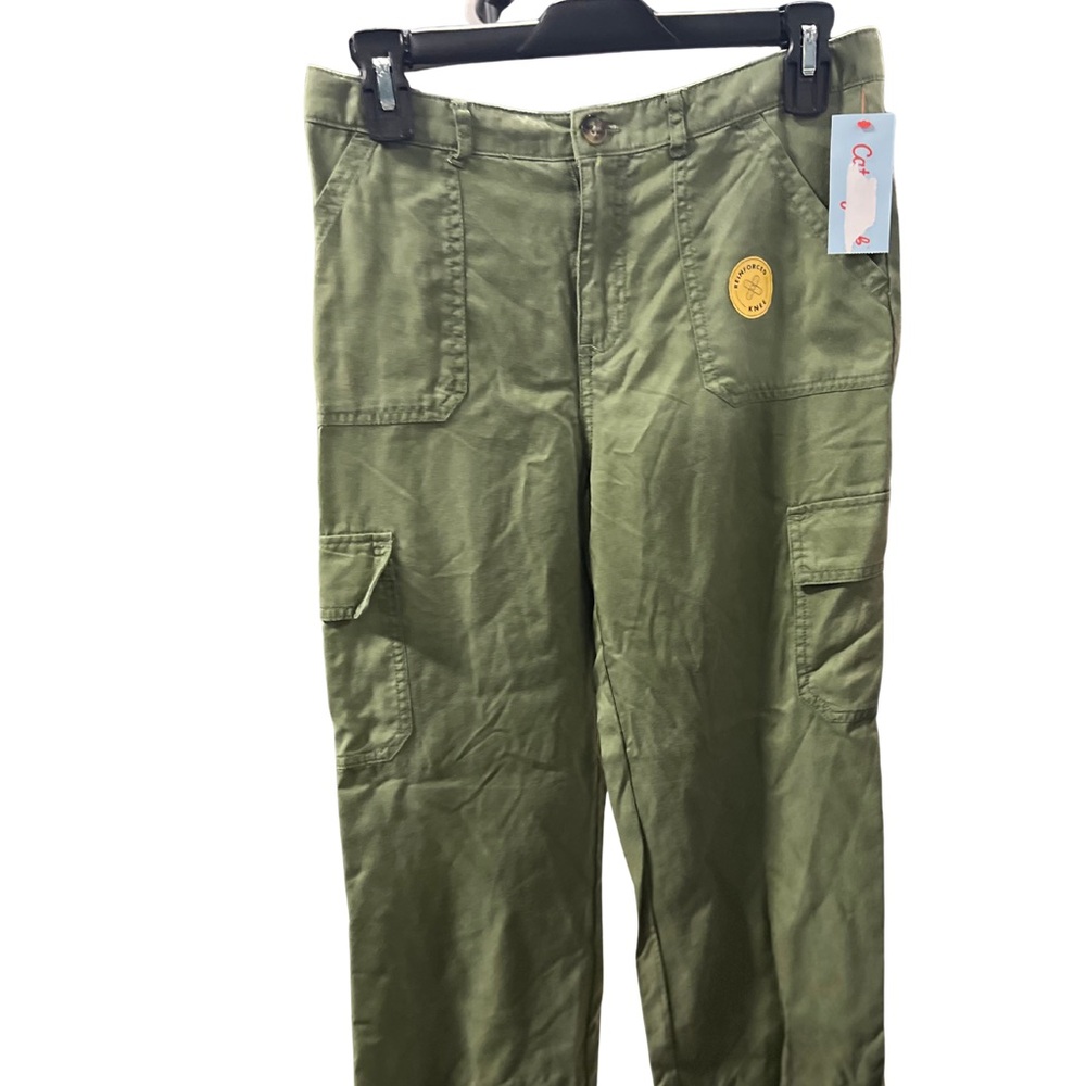 Cats&jack Girls Olive Utility Cargo Pants